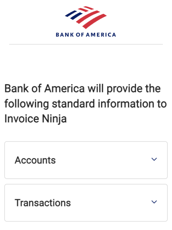 Bank feeds integration