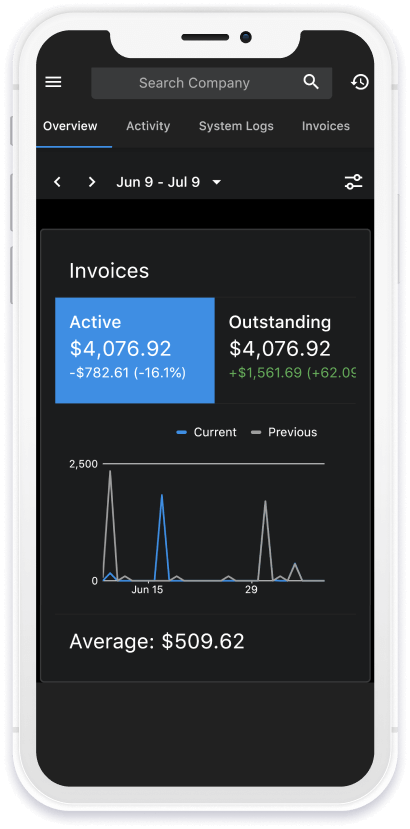Invoice Ninja on iPhone