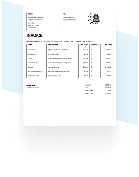 Invoice templates for every industry